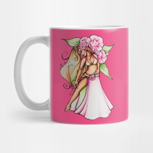 Pink Floral Belly Dancer Mug